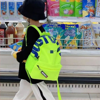 Vaikų kuprinė, unisex stilius, Oxford audinys, nešiojamojo kompiuterio kišenė, 3D dizainas, užtrauktuko užsegimas, pavasaris 2025