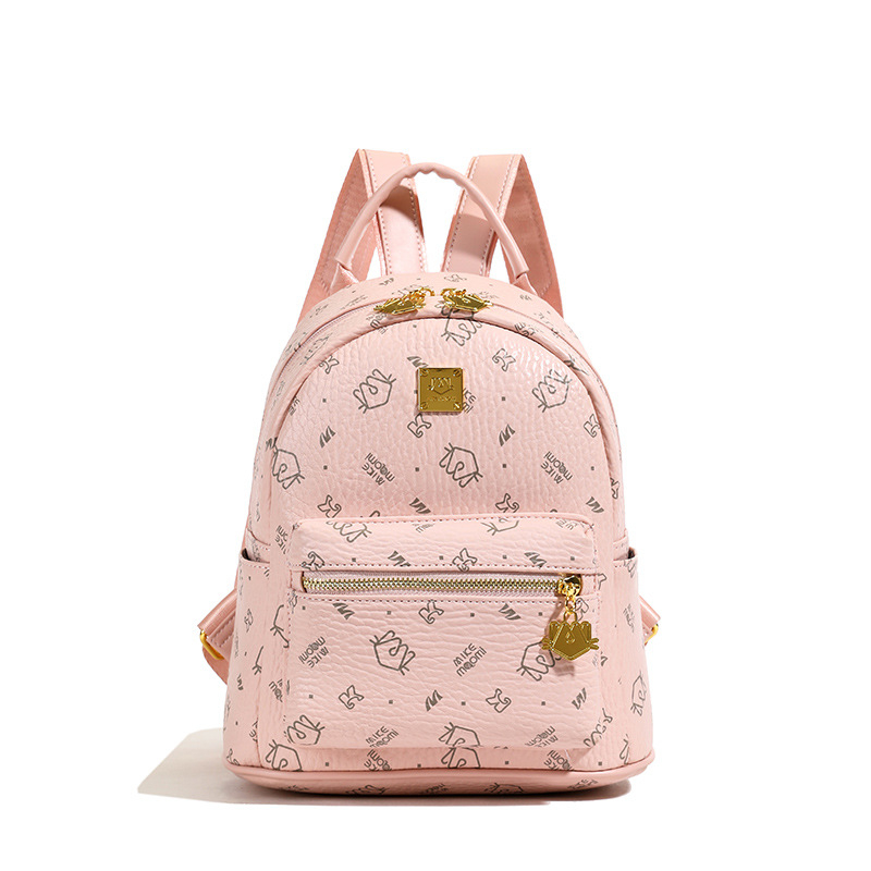 Moteriška PU kuprinė, miesto minimalistinis stilius, 2025 m. pavasaris, užtrauktukas uždarymas, nešiojamojo kompiuterio kišenė