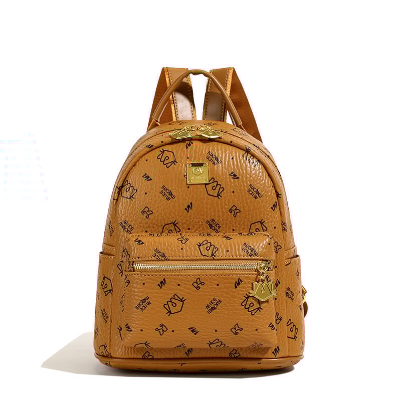 Moteriška PU kuprinė, miesto minimalistinis stilius, 2025 m. pavasaris, užtrauktukas uždarymas, nešiojamojo kompiuterio kišenė