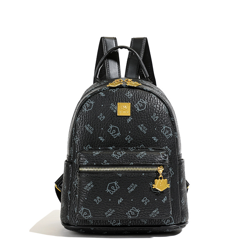 Moteriška PU kuprinė, miesto minimalistinis stilius, 2025 m. pavasaris, užtrauktukas uždarymas, nešiojamojo kompiuterio kišenė