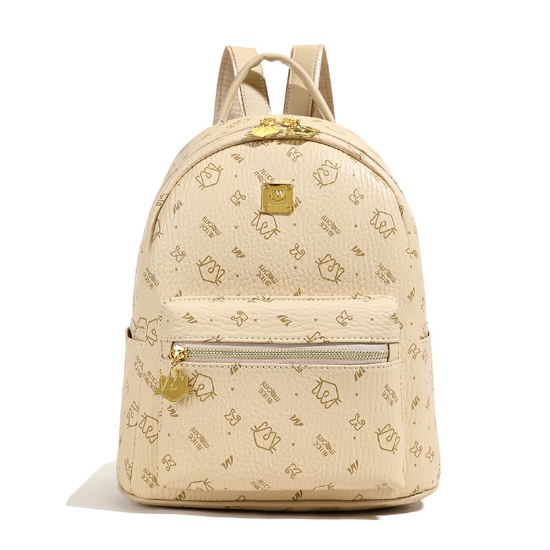 Moteriška PU kuprinė, miesto minimalistinis stilius, 2025 m. pavasaris, užtrauktukas uždarymas, nešiojamojo kompiuterio kišenė