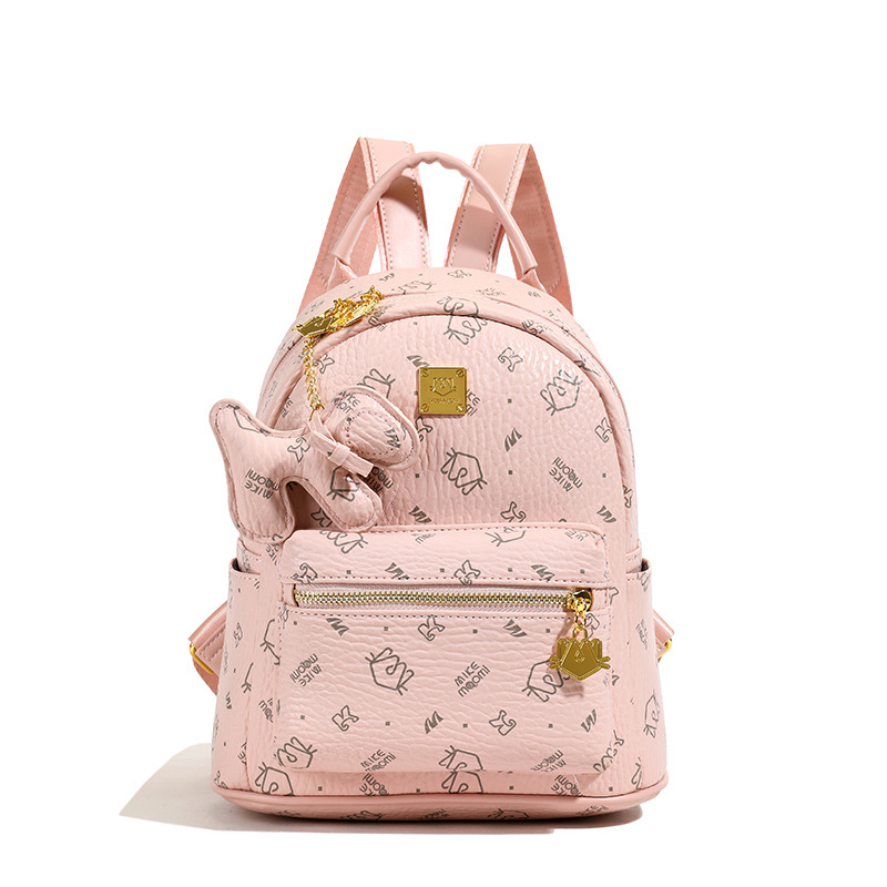 Moteriška PU kuprinė, miesto minimalistinis stilius, 2025 m. pavasaris, užtrauktukas uždarymas, nešiojamojo kompiuterio kišenė