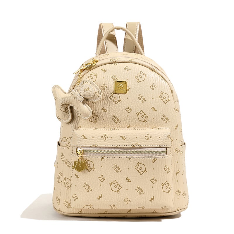 Moteriška PU kuprinė, miesto minimalistinis stilius, 2025 m. pavasaris, užtrauktukas uždarymas, nešiojamojo kompiuterio kišenė