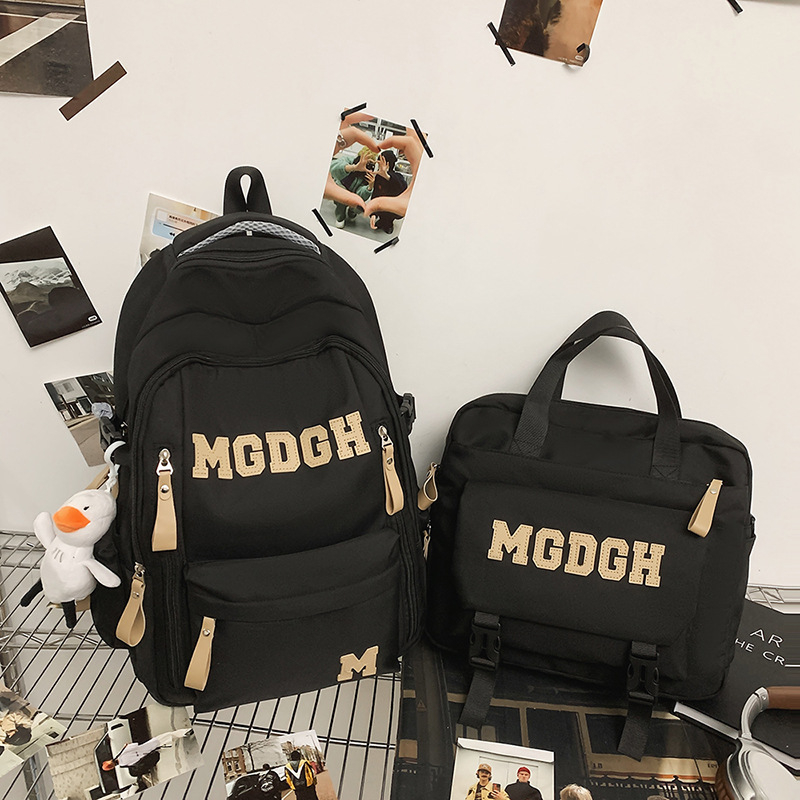 Σχολικό σακίδιο – σετ δύο τεμαχίων (Oxford ύφασμα, πίσω πάνελ με φυσιολογική καμπύλη, unisex, στυλ χαλάρωσης για ταξίδια, Άνοιξη 2025)