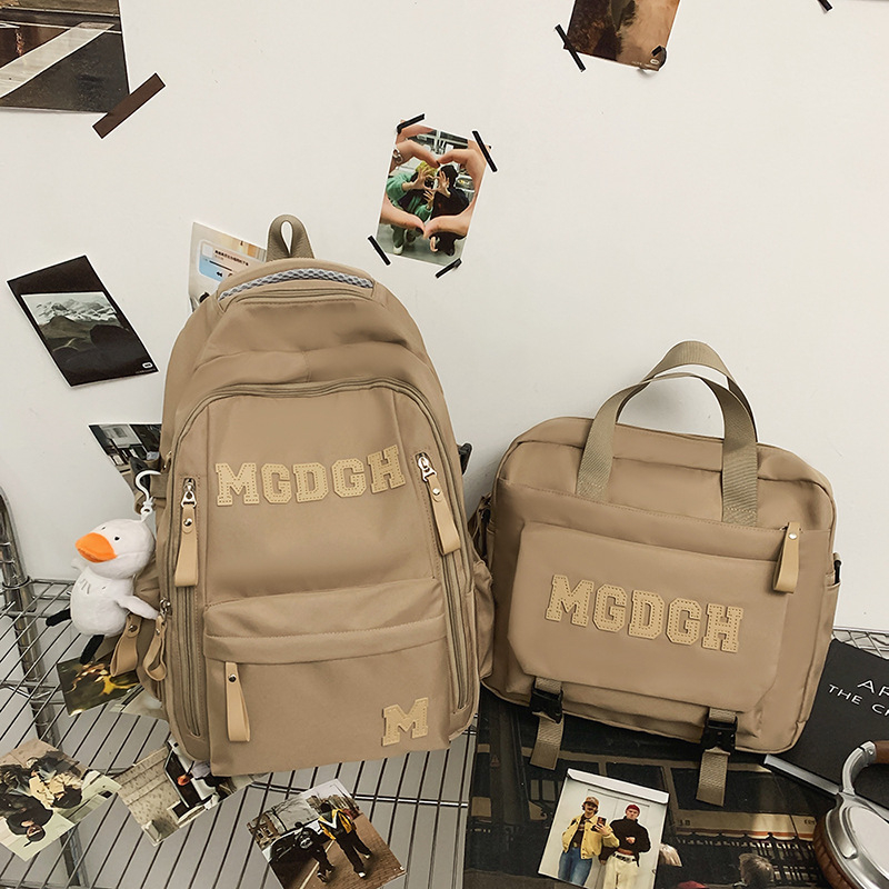 Σχολικό σακίδιο – σετ δύο τεμαχίων (Oxford ύφασμα, πίσω πάνελ με φυσιολογική καμπύλη, unisex, στυλ χαλάρωσης για ταξίδια, Άνοιξη 2025)