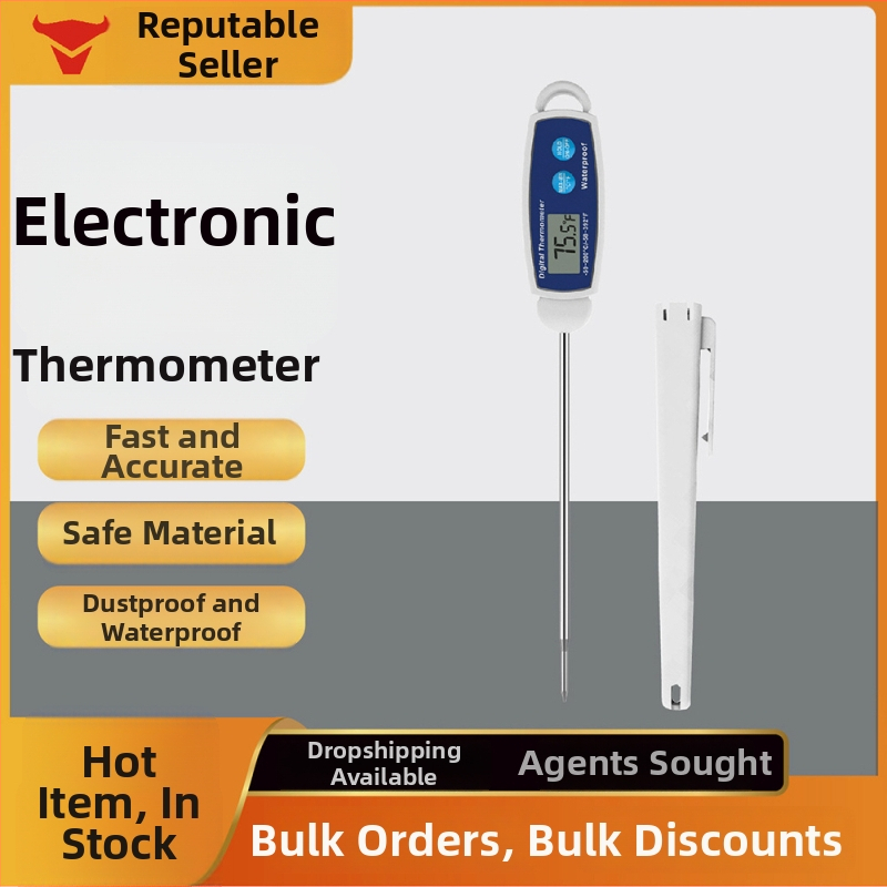 Kt/kitai namų maisto termometras, atsparus vandeniui, skirtas virtuvei ir kepsniams, 0.1°C rezoliucija