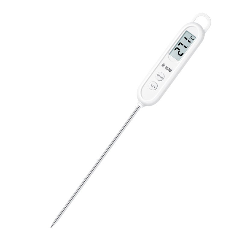 Chigo vandens termometras su zondo tipo jutikliu, aukšto tikslumo, 0,1°C raiška, pritaikomi nustatymai, tinka maisto gaminimui ir kūdikių maudymimui