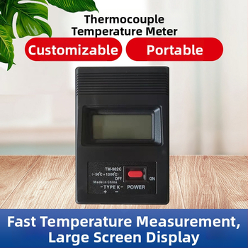 Termometras su termojungtimi TM-902C - diapazonas -50…1300 °C, raiška 0,1 °C, tikslumas ±1,0 °C