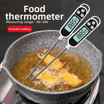 Maisto termometras su zondo tipu – aukštos tikslumos, virtuvei, kūdikių pienui, vandeniui ir aliejui