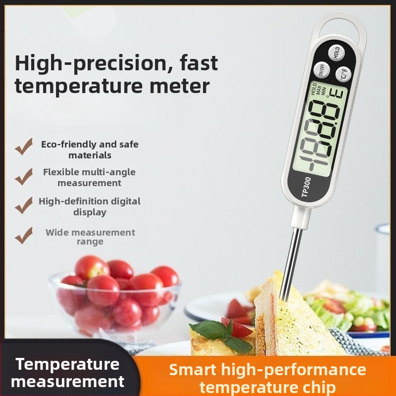 Maisto termometras su zondo tipu – aukštos tikslumos, virtuvei, kūdikių pienui, vandeniui ir aliejui