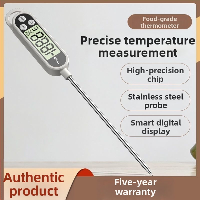 Maisto termometras su zondo tipu – aukštos tikslumos, virtuvei, kūdikių pienui, vandeniui ir aliejui