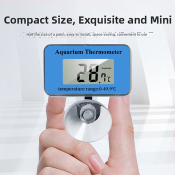 Akvariumo vandens termometras iš ABS medžiagos, matuoja vandens temperatūrą, palaiko privačias prekių ženklus