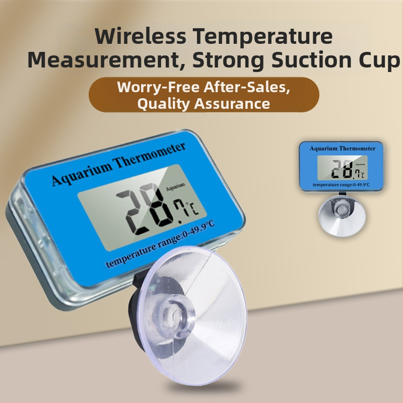 Akvariumo vandens termometras iš ABS medžiagos, matuoja vandens temperatūrą, palaiko privačias prekių ženklus