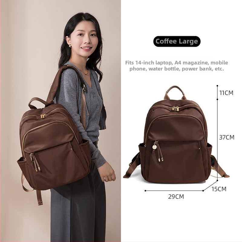 Verslo kelionėms skirtas kuprinė su dideliu talpumu, Oxford audinys, atspari vandeniui, lengva, nešiojamojo kompiuterio skyriaus, vidinė užtrauktuko kišenė, apsauga nuo vagystės