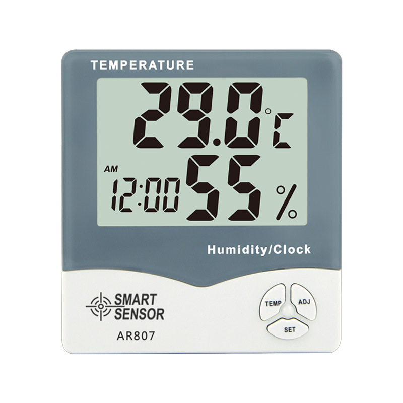 AR807 Temperatūros ir drėgmės matuoklis - skaitmeninis vidinis termometras, aukšta tikslumas