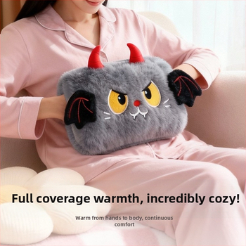 Įkraunamas karšto vandens butelės šildytuvas su Cu grafeno šildymu, 220V, 50W, PVC korpusas, temperatūros reguliavimas