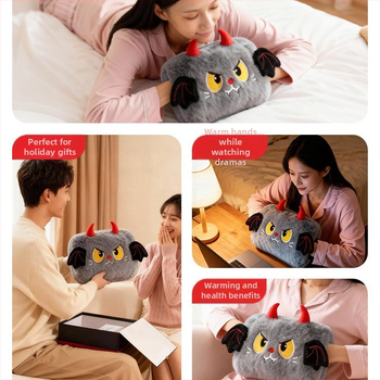 Įkraunamas karšto vandens butelės šildytuvas su Cu grafeno šildymu, 220V, 50W, PVC korpusas, temperatūros reguliavimas