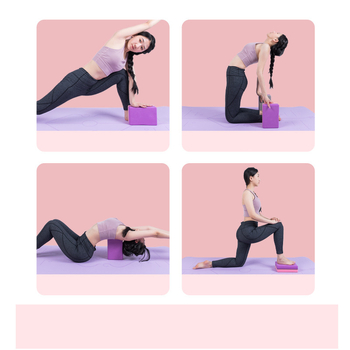 Dviejų spalvų jogos plytos iš EVA putplasčio, didelio tankio, slėgiui atsparios, skirtos sportui, fitnesui, šokiams, kojų spaudimui, jogai. Specialios plytos galvoms.