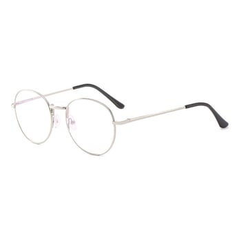 7703 Nauji metaliniai akiniai nuo mėlynos šviesos vyrams ir moterims, korėjietiško stiliaus retro stiliaus apvalūs rėmeliai, didelės raiškos skaitymo akiniai vidutinio ir vyresnio amžiaus žmonėms