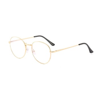7703 Nauji metaliniai akiniai nuo mėlynos šviesos vyrams ir moterims, korėjietiško stiliaus retro stiliaus apvalūs rėmeliai, didelės raiškos skaitymo akiniai vidutinio ir vyresnio amžiaus žmonėms
