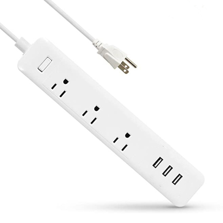 Išskirtinis, tarptautinis, JAV standarto 3 USB maitinimo jungtis su išmaniuoju mobiliųjų telefonų ir planšetinių kompiuterių atpažinimu, kelių prievadų įkrovimo lizdas