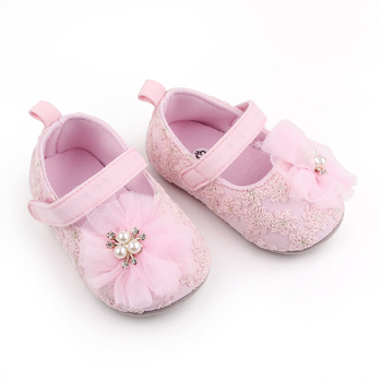 Бебешки обувки, перлени бебешки принцесни обувки, бебешки обувки, принцесни обувки с плитка уста, обувки за малки деца на едро 2603