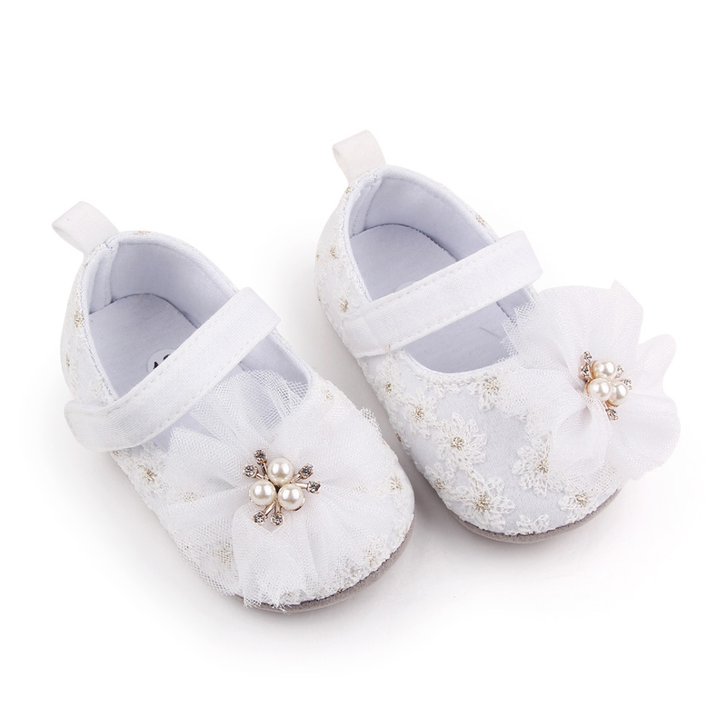 Бебешки обувки, перлени бебешки принцесни обувки, бебешки обувки, принцесни обувки с плитка уста, обувки за малки деца на едро 2603