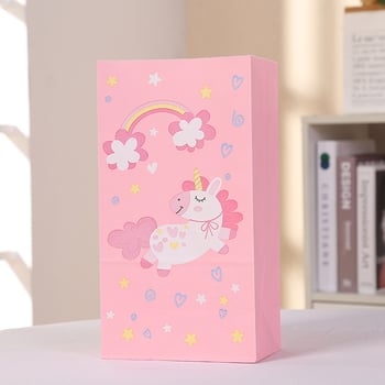 Aranyos ételes zacskók anime stílusú szivárványos pónikkal, papírzacskók és ajándéktasakok