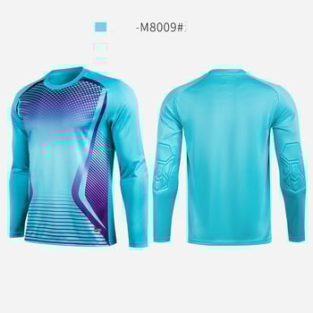 Σετ Στολής Τερματοφύλακα Ποδοσφαίρου, Ανδρική Στολή Τερματοφύλακα Ενηλίκων, Παιδικά Ρούχα Τερματοφύλακα με Μακρυμάνικα, Εξοπλισμός Ποδοσφαίρου με Εκτύπωση και Αρίθμηση