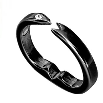 Inele din aur roz în stil european și american, inele magnetice pentru îngrijirea sănătății pentru bărbați cu elemente magnetice deschise