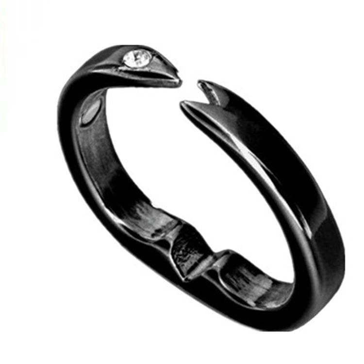 Európai és amerikai stílusú rozé arany gyűrűk, férfi mágneses egészségügyi gyűrűk nyitott mágneses elemekkel