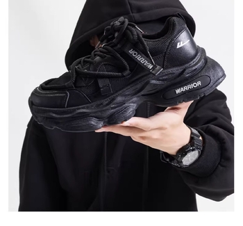 Warrior vīriešu apavi, biezas kedas, jauns rudens-ziemas stils, vīriešu sporta apavi ar flīsa oderi, ikdienas apavi ar biezu zoli, augumu palielinoši B