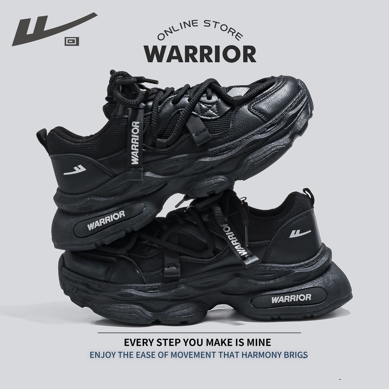 Warrior vīriešu apavi, biezas kedas, jauns rudens-ziemas stils, vīriešu sporta apavi ar flīsa oderi, ikdienas apavi ar biezu zoli, augumu palielinoši B