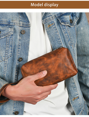 Meeste ehtsast nahast sidurikott, pehmest nahast kott, retro pikk vasikanahast rahakott, vabaaja telefonikott, lihtne kott, moodne