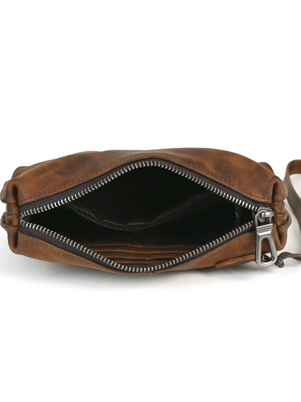 Meeste ehtsast nahast sidurikott, pehmest nahast kott, retro pikk vasikanahast rahakott, vabaaja telefonikott, lihtne kott, moodne