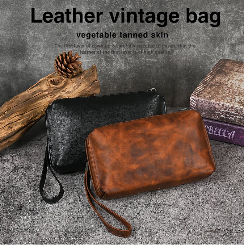 Meeste ehtsast nahast sidurikott, pehmest nahast kott, retro pikk vasikanahast rahakott, vabaaja telefonikott, lihtne kott, moodne