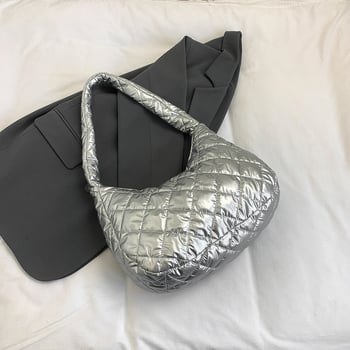 Τσάντα ώμου μεγάλης χωρητικότητας με μοτίβο διαμαντιών, νέο στυλ 2024, απλή και υψηλής ποιότητας, niche design, καθημερινή τσάντα ώμου.