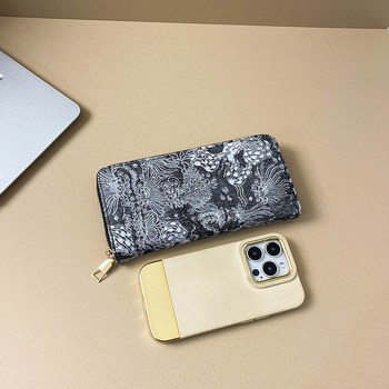 Naiste rahakott 2024. aasta uue stiiliga Hani ja Tangi dünastia pikk kott, lihtne ja stiilne, suure mahutavusega mündi- ja telefonikott