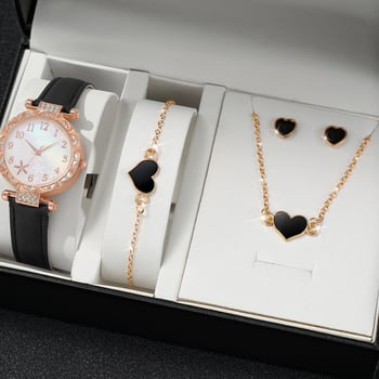 Нов модерен дамски часовник в TikTok, стилен, уникален, семпъл ръчен часовник с пеперуда и дигитална каишка, комплект часовници