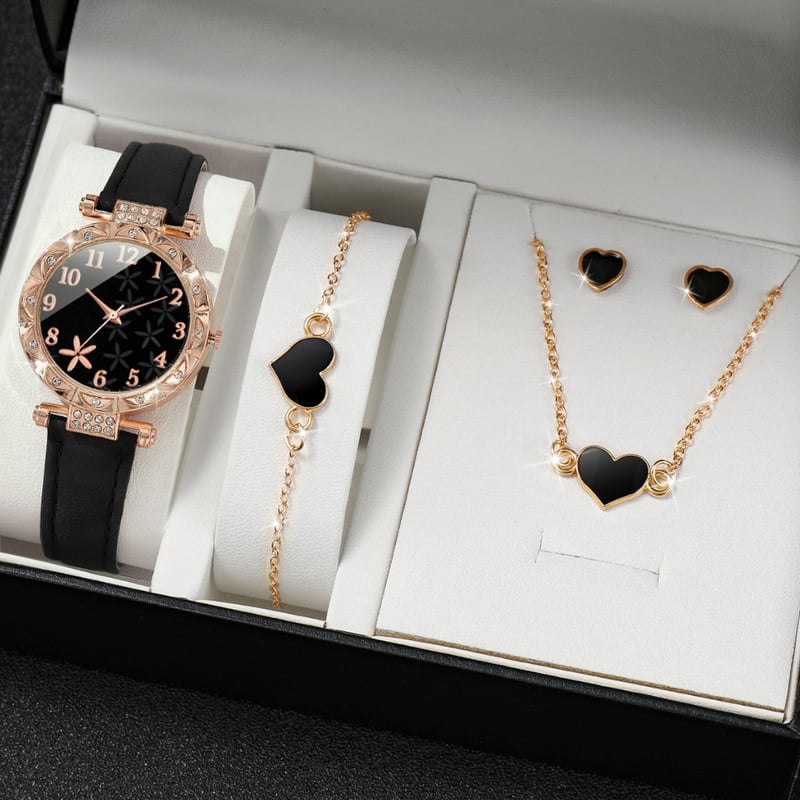 Нов модерен дамски часовник в TikTok, стилен, уникален, семпъл ръчен часовник с пеперуда и дигитална каишка, комплект часовници