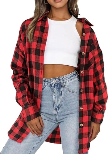 Klasikiniai languoti medvilniniai marškiniai, laisvalaikio, ilgomis rankovėmis, lengvas švarkas su apykakle ir sagomis, marškiniai moterims