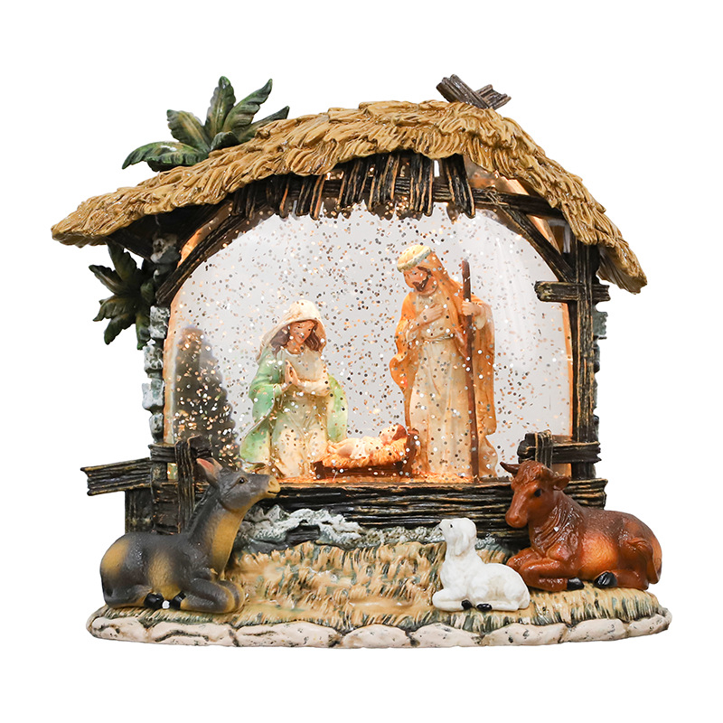 Коледна украса – яслена сцена, PET материал, инжекционно формована, Beiwei