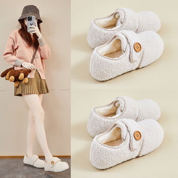 Platvormsaapad igapäevaseks kandmiseks sisemise kõrgendusega, naiste talve kunstliku karusnaha sisetaldaga, korealise stiiliga, ees sidumisnööriga, kummijalats, 3-5 cm kanna