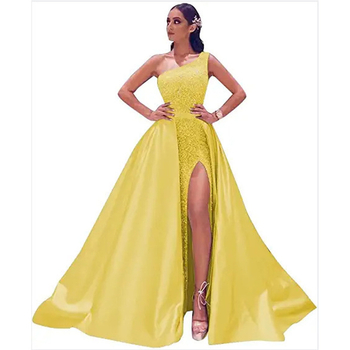 Večernja haljina bez naramenica, s prorezom i otvorenim leđima; tkanina: poliester s elastanom i regenerirana vlakna celuloze; batik postupak