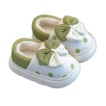 Детски пантофи за момичета, микрофибърна горна част, зимни, стил принцеса, подметка TPR, за възраст 1–3 години