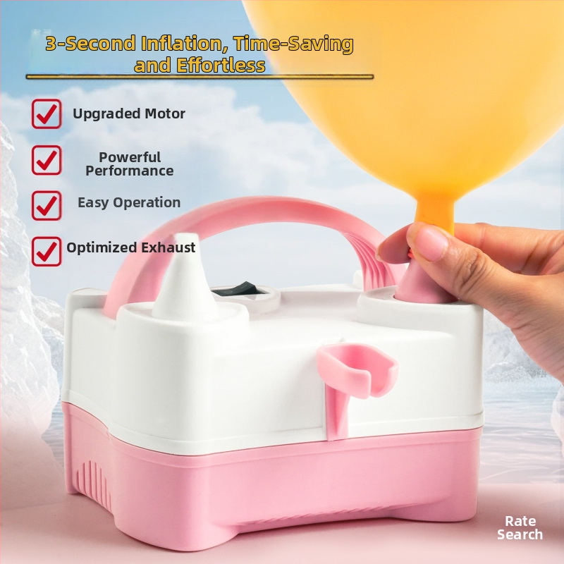 Elektriskais balonu piepumpētājs, portatīvs un automātisks, zīmols Rate xun, iepakojums 0.4