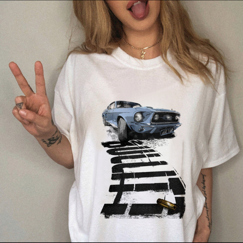 Naiste T-särk - Milk Silk, viskoos kiud, ümmargune kaelus, lühikesed varrukad, trükk