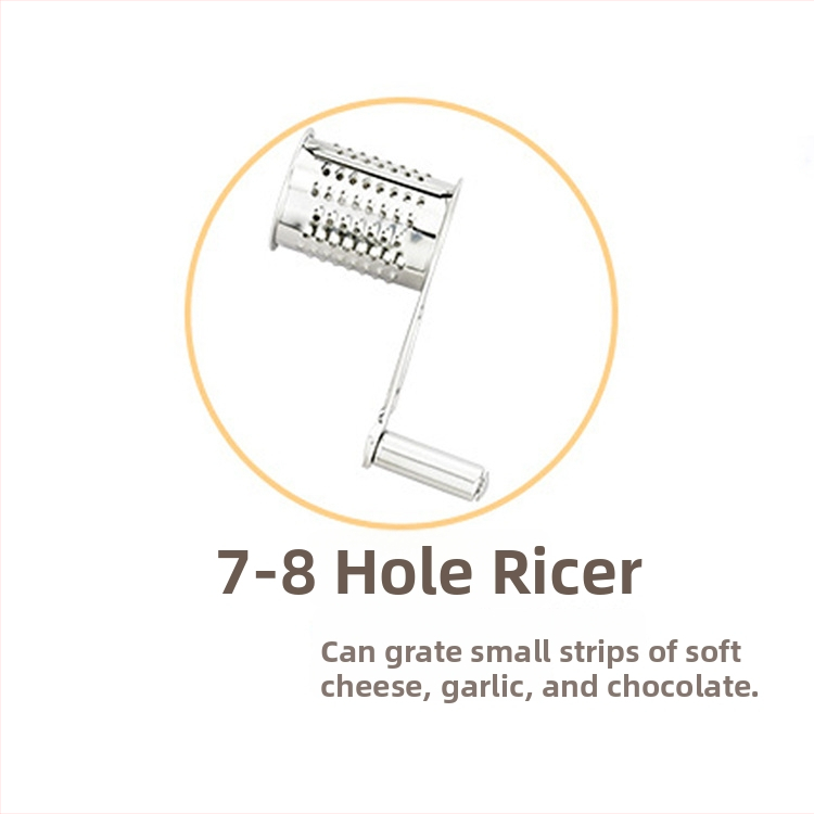 Käsi-pöörlev juusturiiv 430 roostevabast terasest, moods minimalistlik disain, sobib juustule ja šokolaadi purustustele.