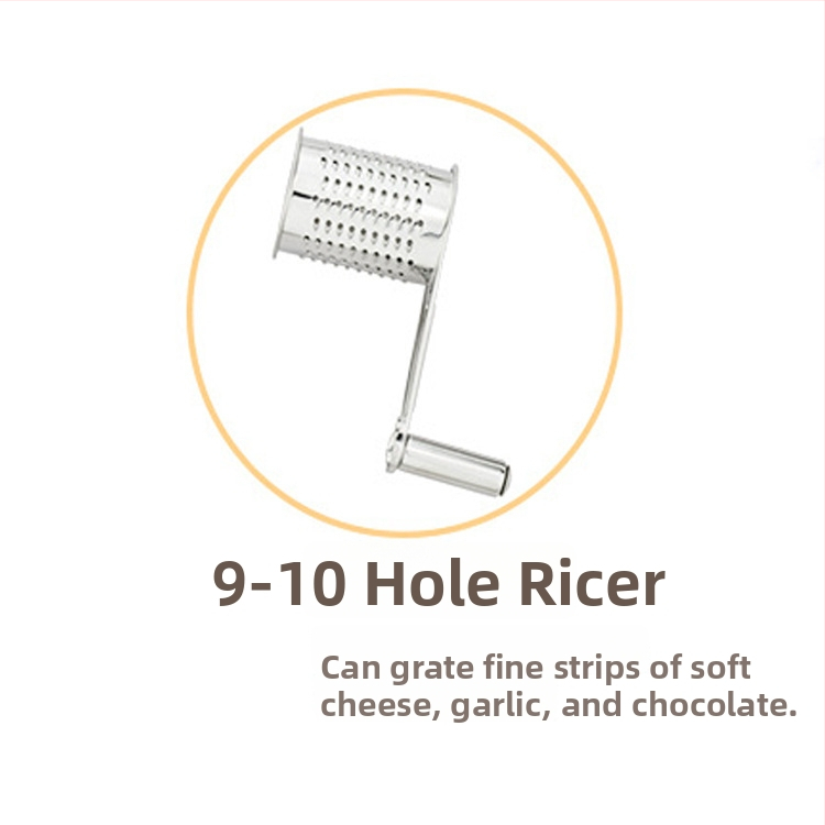 Käsi-pöörlev juusturiiv 430 roostevabast terasest, moods minimalistlik disain, sobib juustule ja šokolaadi purustustele.