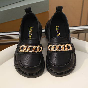 Дамски лофери с дебел подметник – обувки без връзки, PU горна част, гумирана подметка, нисък дизайн, дишащи и против подхлъзване